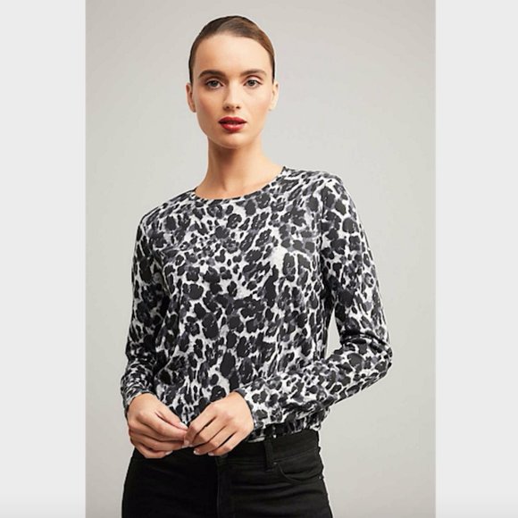 Witchery Tops - SOLD Witchery Animal Print Crew Neck Top XS